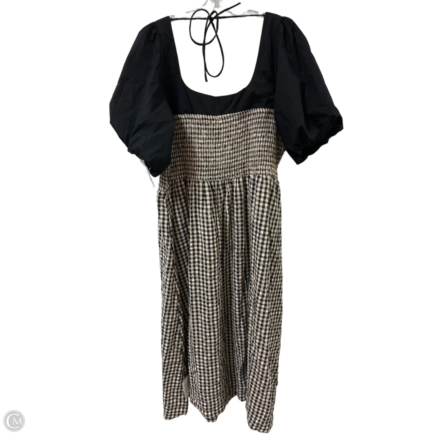 Dress Casual Maxi By Asos In Black & Cream, Size: 1x