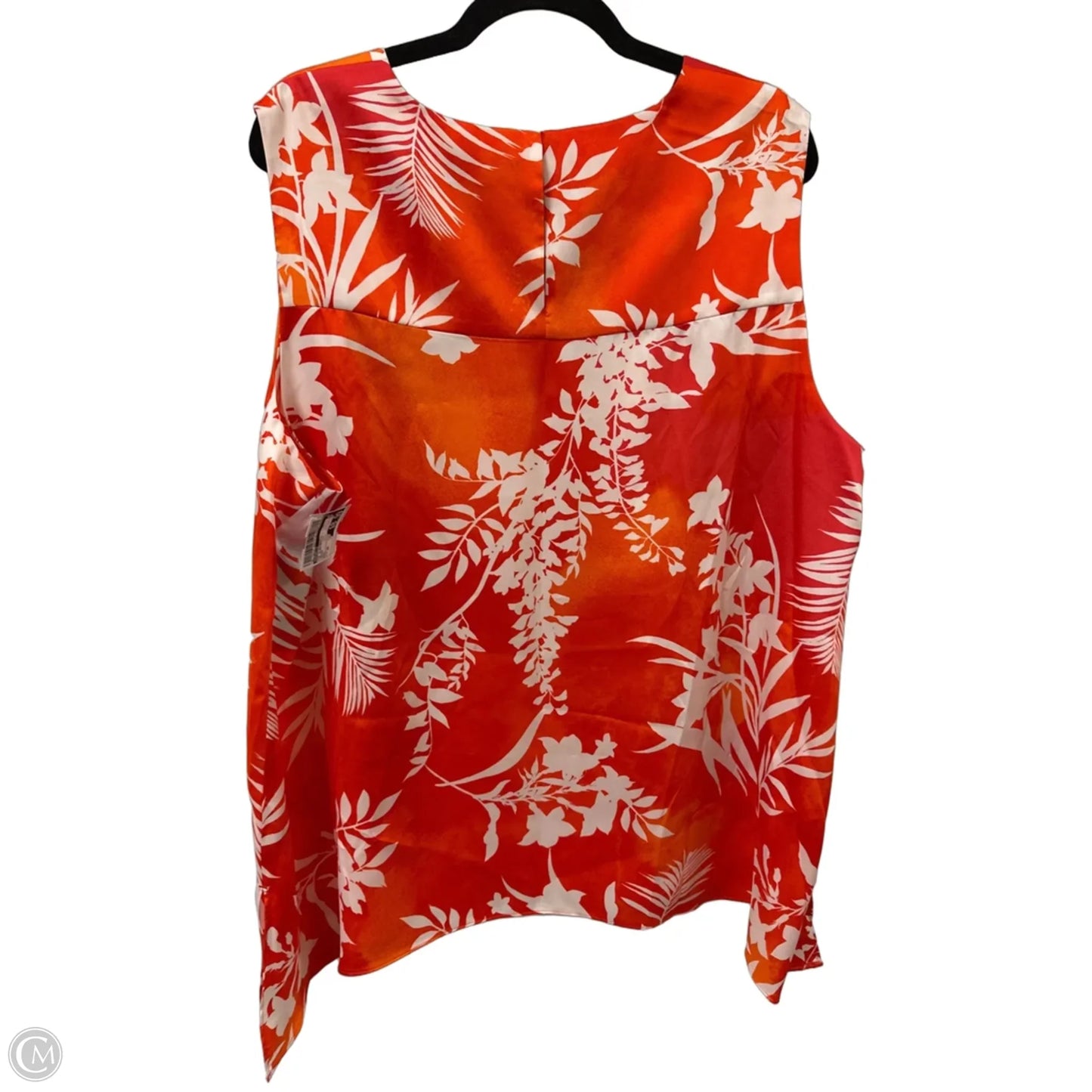 Top Sleeveless By Rafaella In Orange, Size: 2x