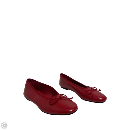 Shoes Flats By Clothes Mentor In Red, Size: 7.5