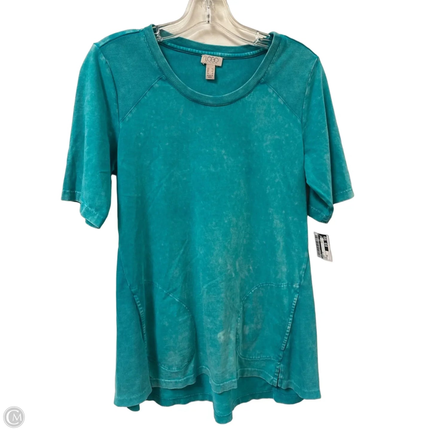 Tunic Short Sleeve By Logo In Blue, Size: Xs