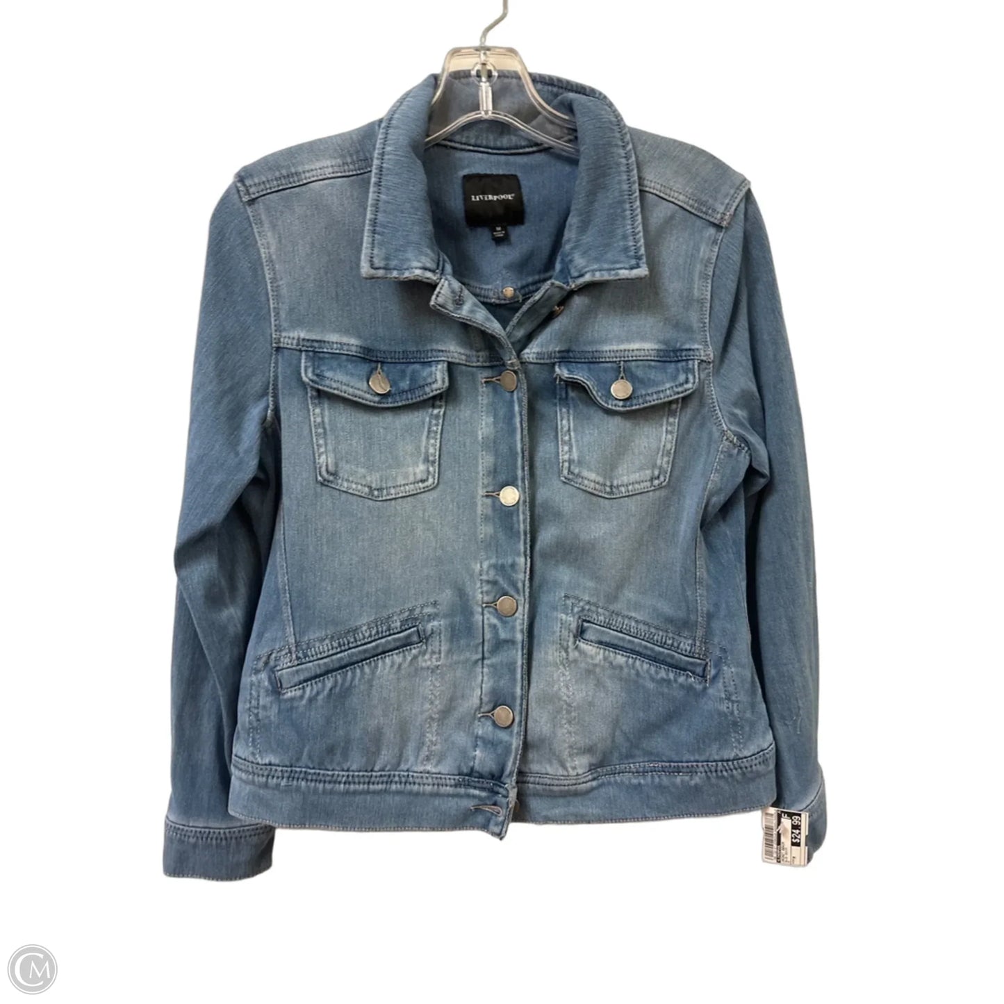 Jacket Denim By Liverpool In Blue Denim, Size: M