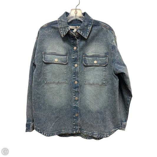 Jacket Denim By Code Blue In Blue Denim, Size: Xs