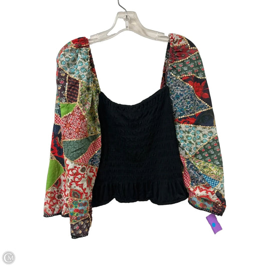 Top Long Sleeve By Let Me Be In Multi-colored, Size: M
