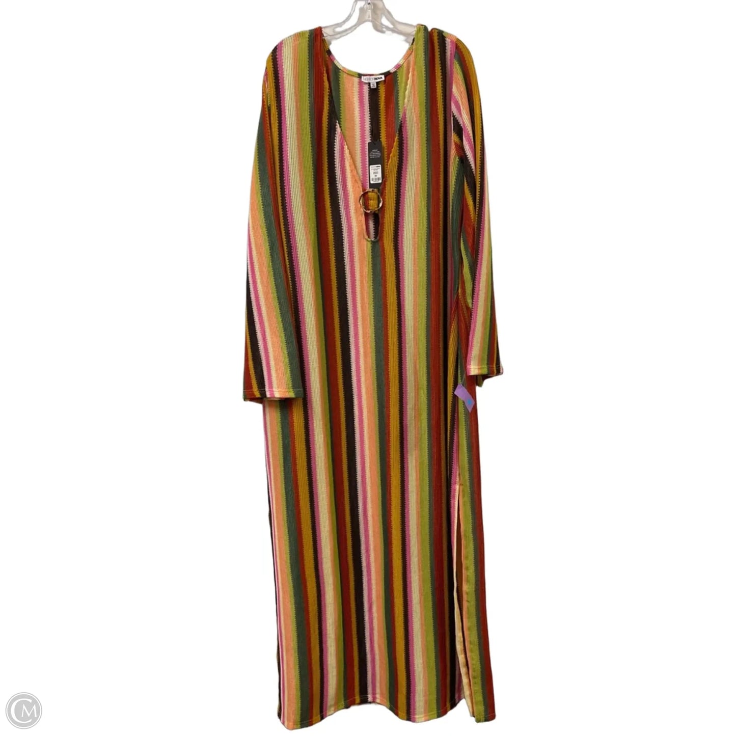 Dress Casual Maxi By Fashion Nova In Ombre Print, Size: 3x