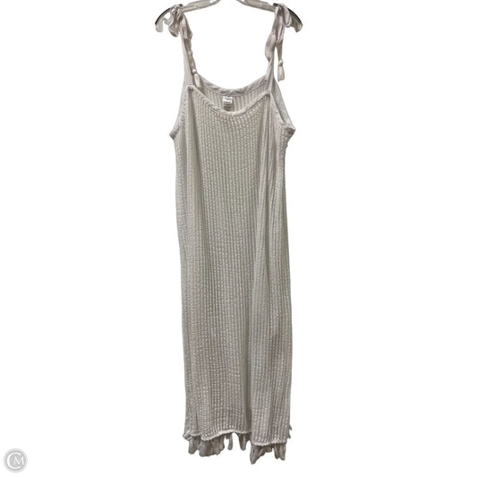 Dress Casual Maxi By Time And Tru In White, Size: 3x