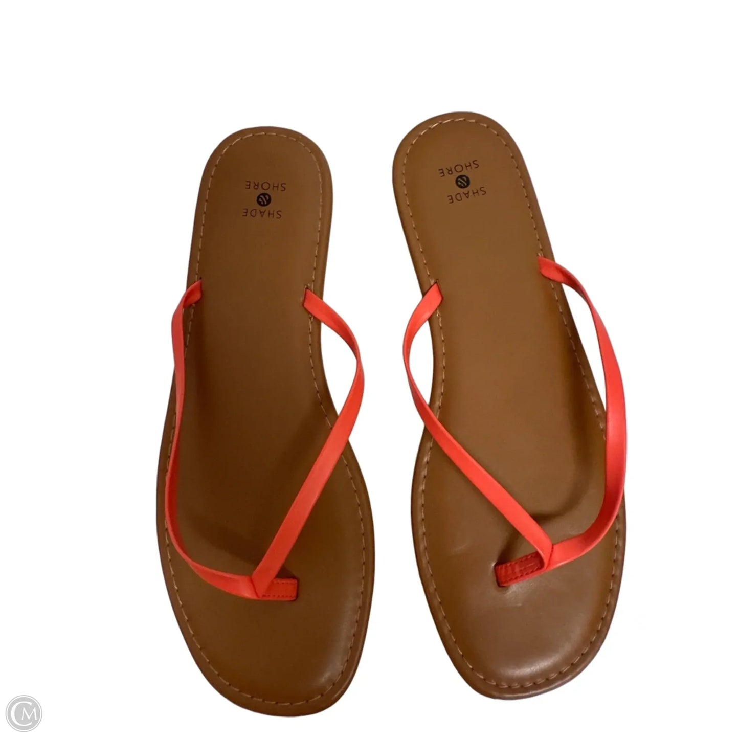 Sandals Flip Flops By Shade & Shore In Coral, Size: 11
