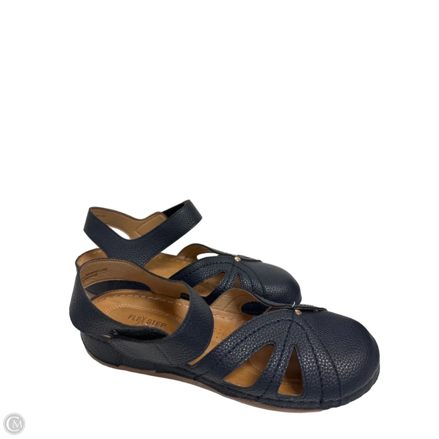 Sandals Flats By Clothes Mentor In Blue, Size: 11