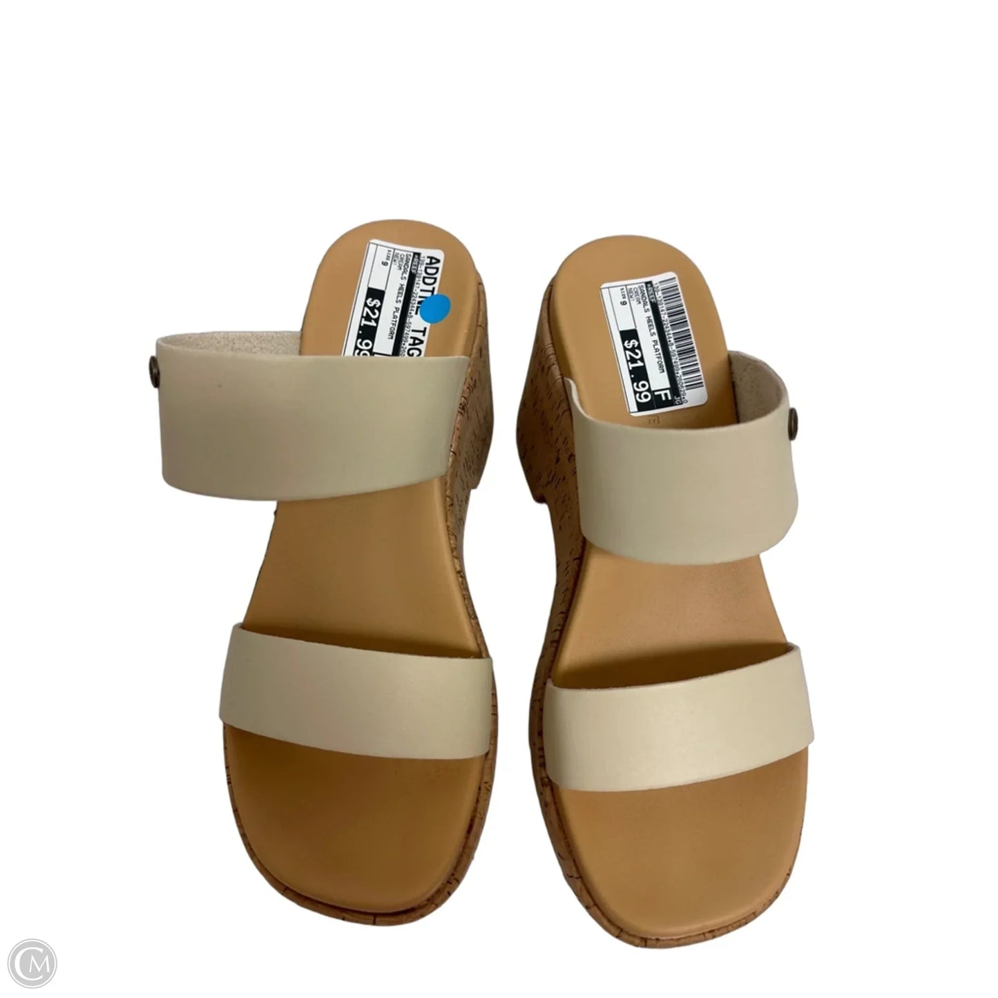Sandals Heels Platform By Reef In Cream, Size: 9