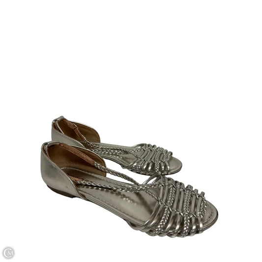Shoes Flats By Report In Silver, Size: 7.5