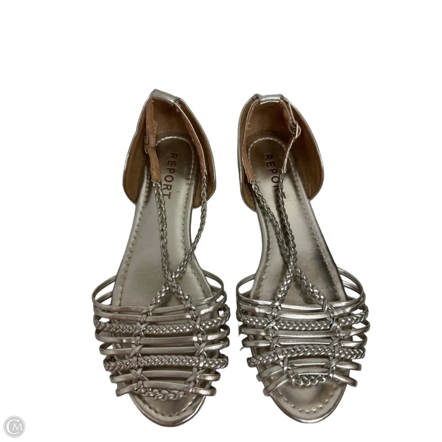 Shoes Flats By Report In Silver, Size: 7.5