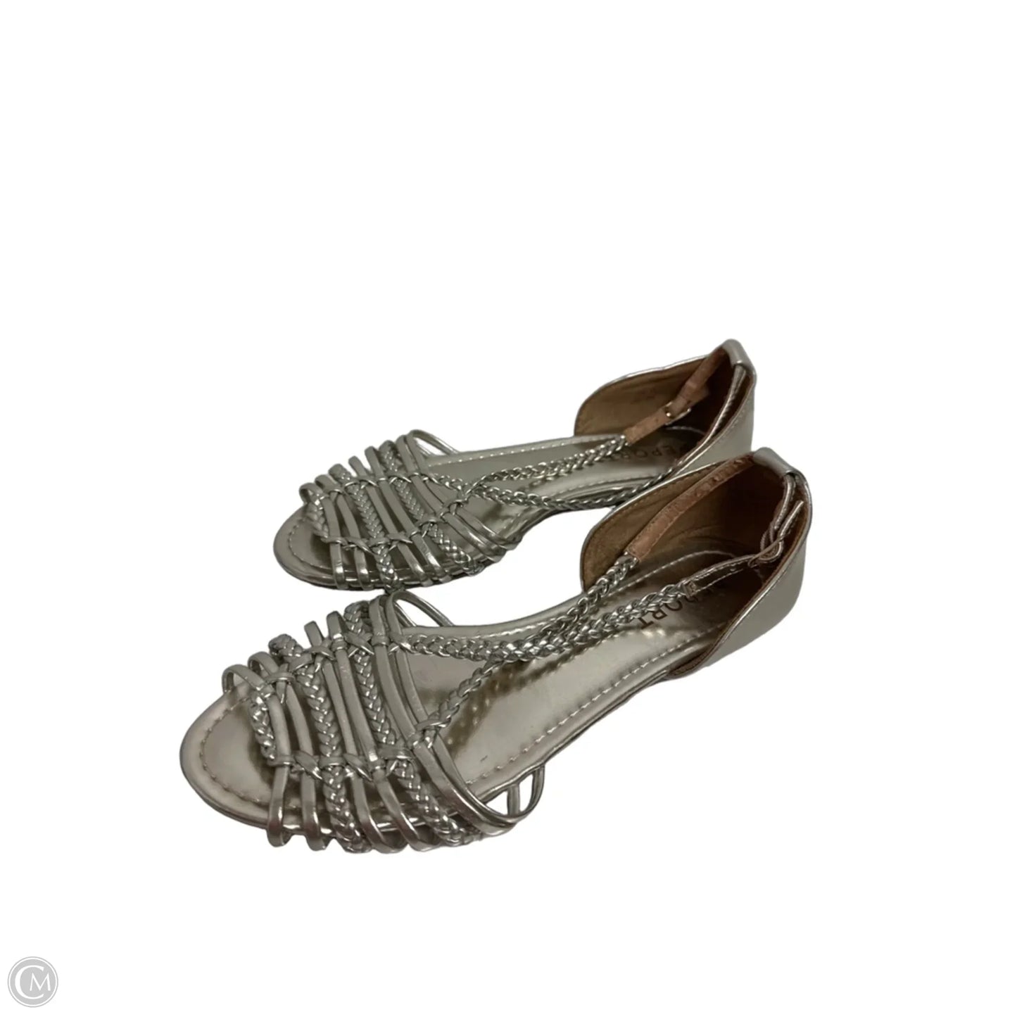 Shoes Flats By Report In Silver, Size: 7.5