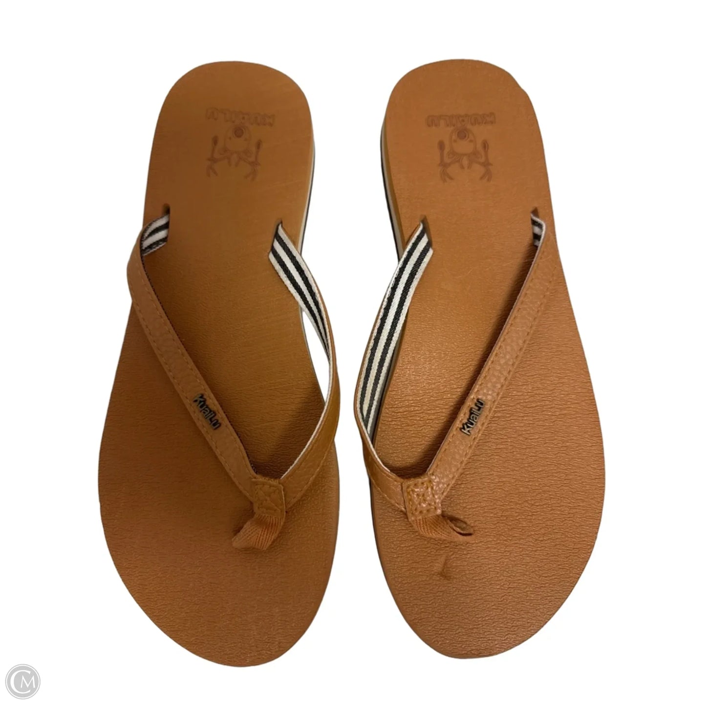 Sandals Flip Flops By Clothes Mentor In Tan, Size: 9