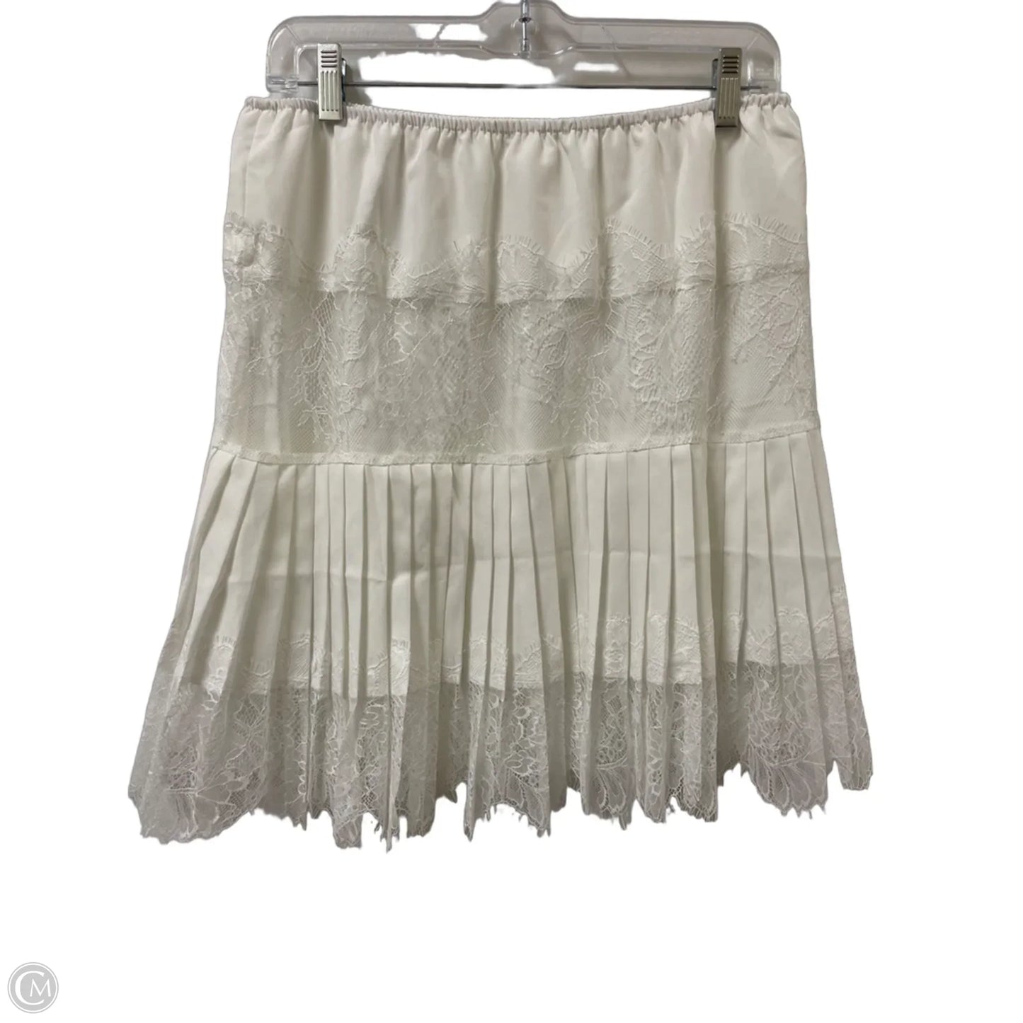 Skirt Midi By Clothes Mentor In White, Size: 12