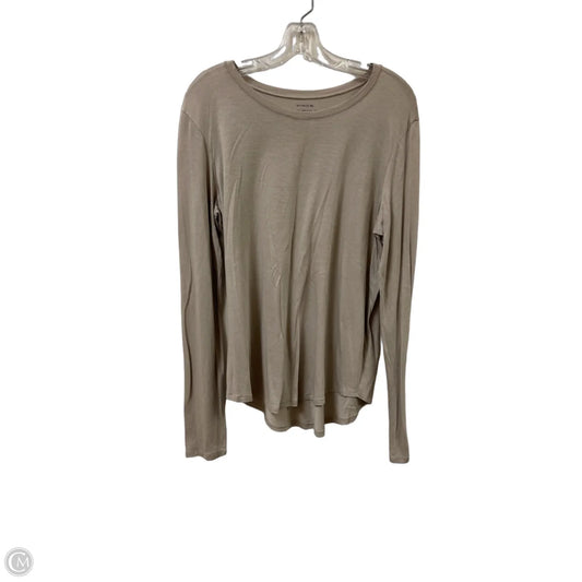 Top Long Sleeve By Vince In Grey, Size: L