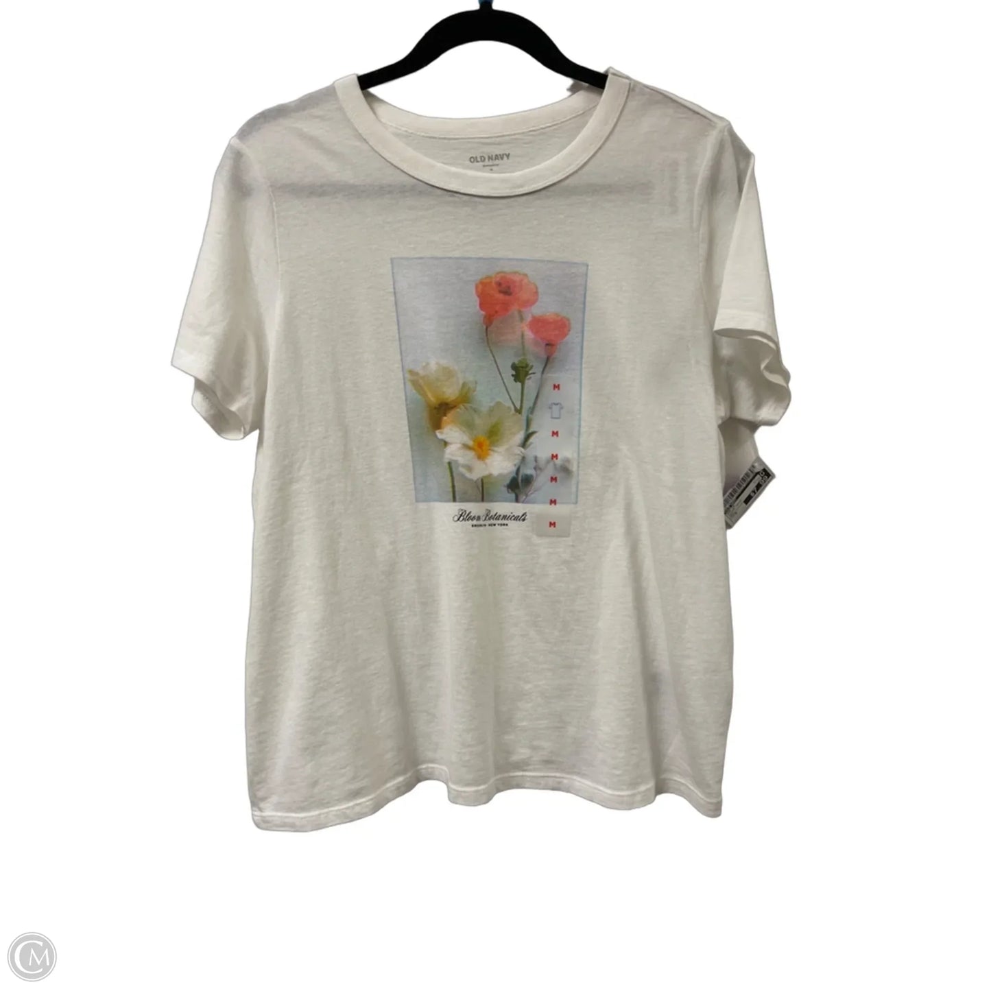 Top Short Sleeve By Old Navy In Floral Print, Size: M