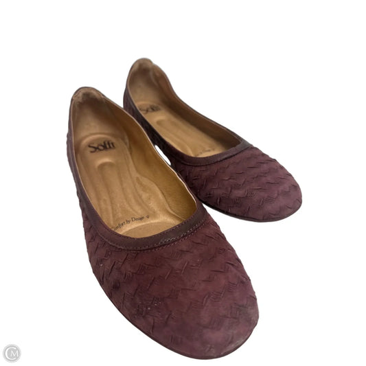 Shoes Flats By Sofft In Purple, Size: 9.5