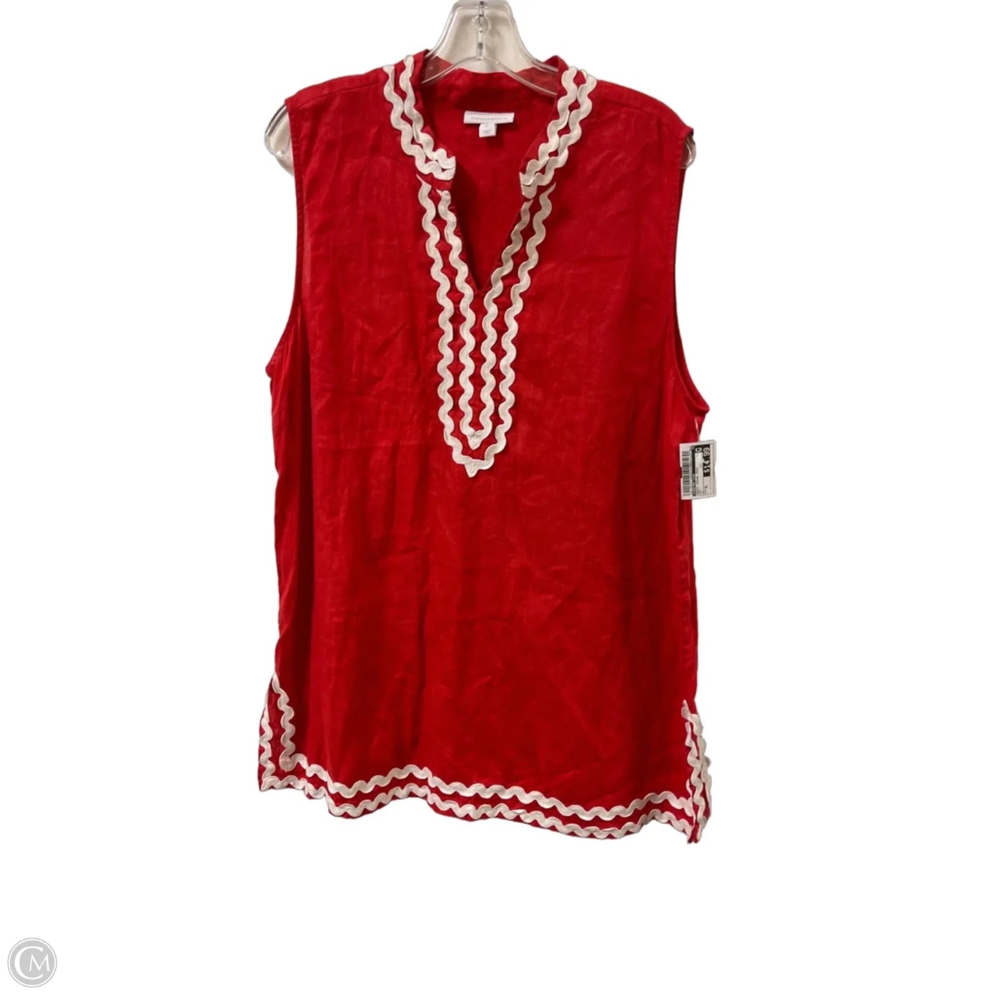 Dress Casual Midi By Charter Club In Red, Size: Xl