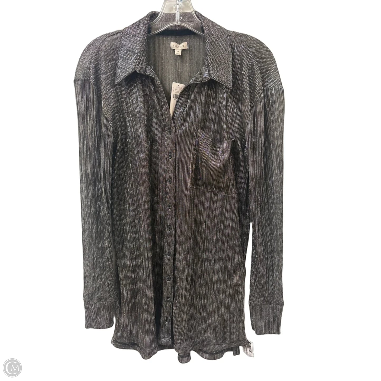 Blouse Long Sleeve By Pilcro In Gold, Size: Xs