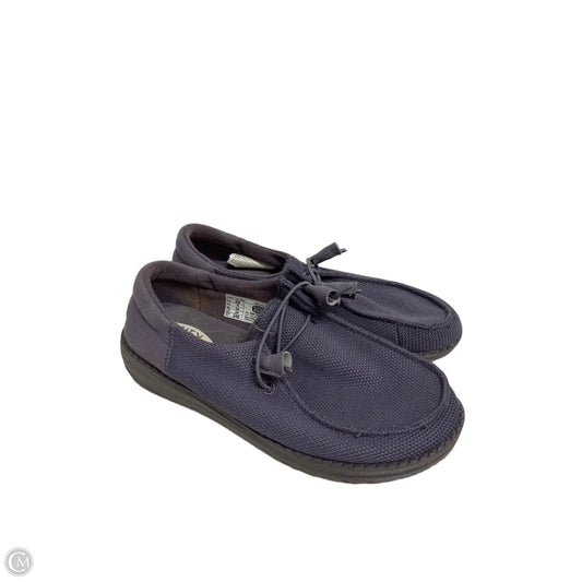 Shoes Flats By Hey Dude In Purple, Size: 8