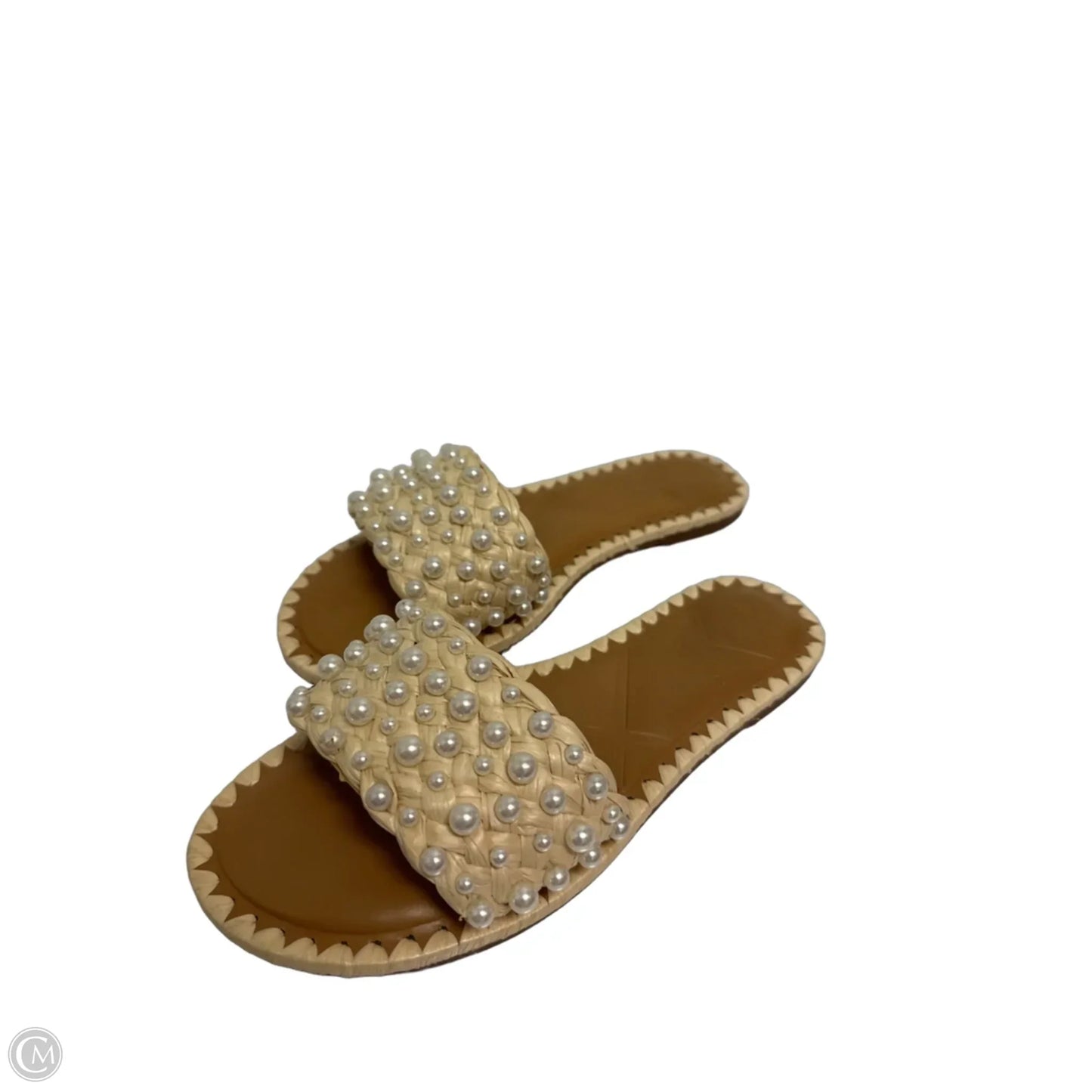 Sandals Flats By Gianni Bini In Cream, Size: 5.5