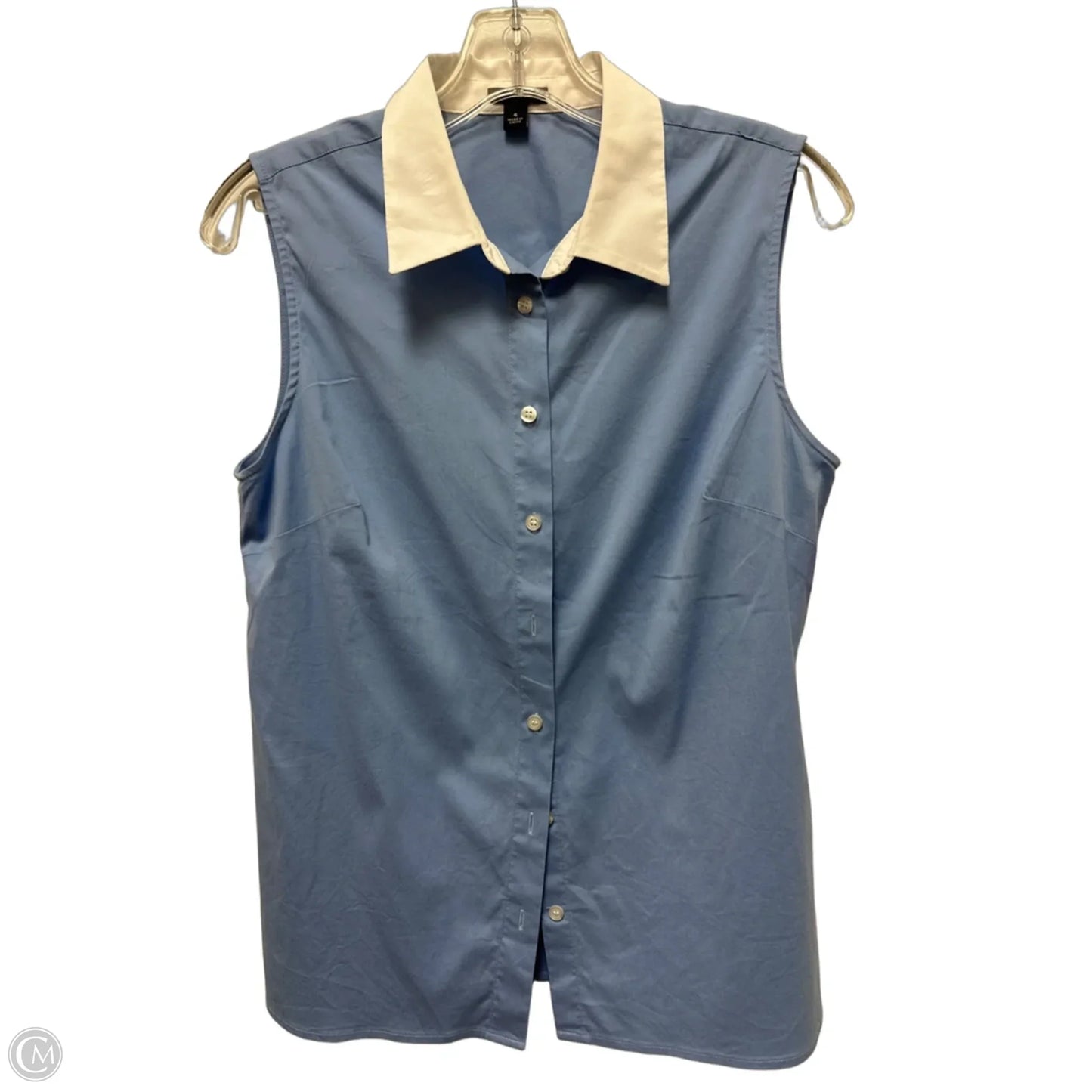 Top Sleeveless By Ann Taylor In Blue, Size: S