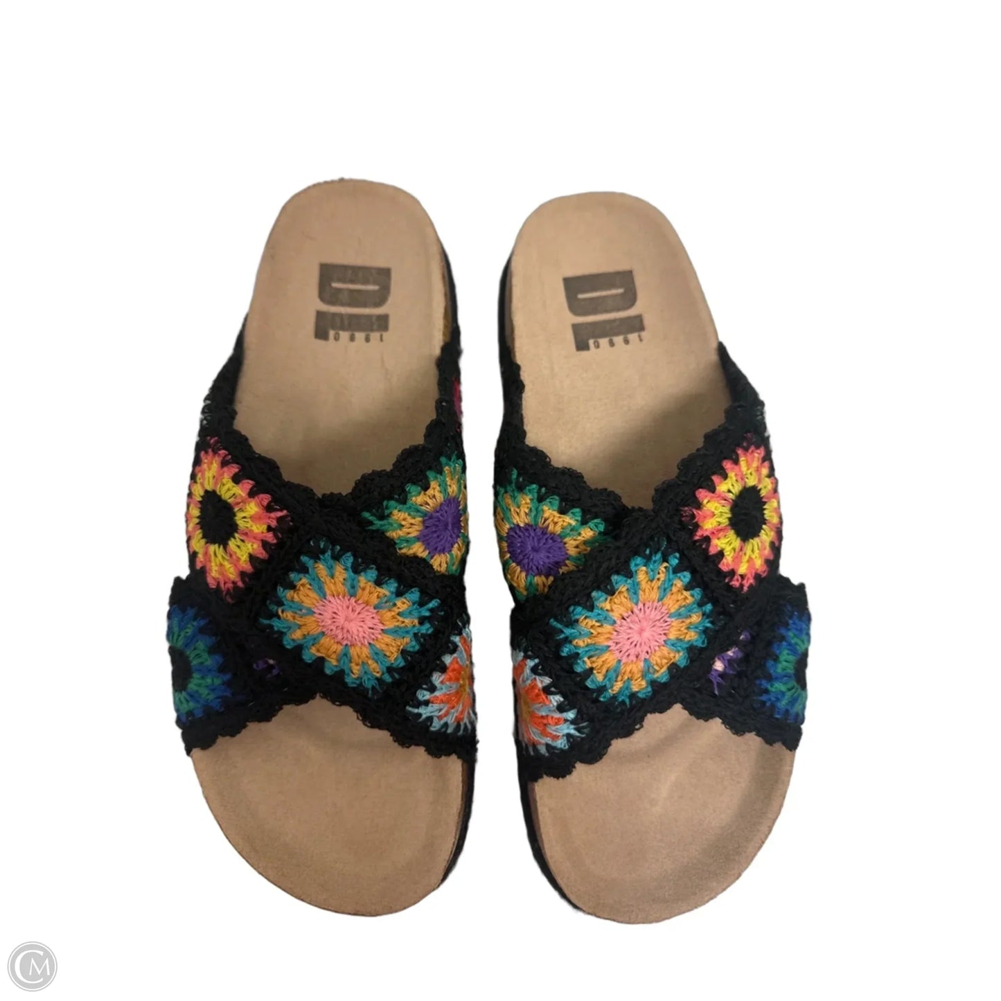 Sandals Flats By Clothes Mentor In Black, Size: 9