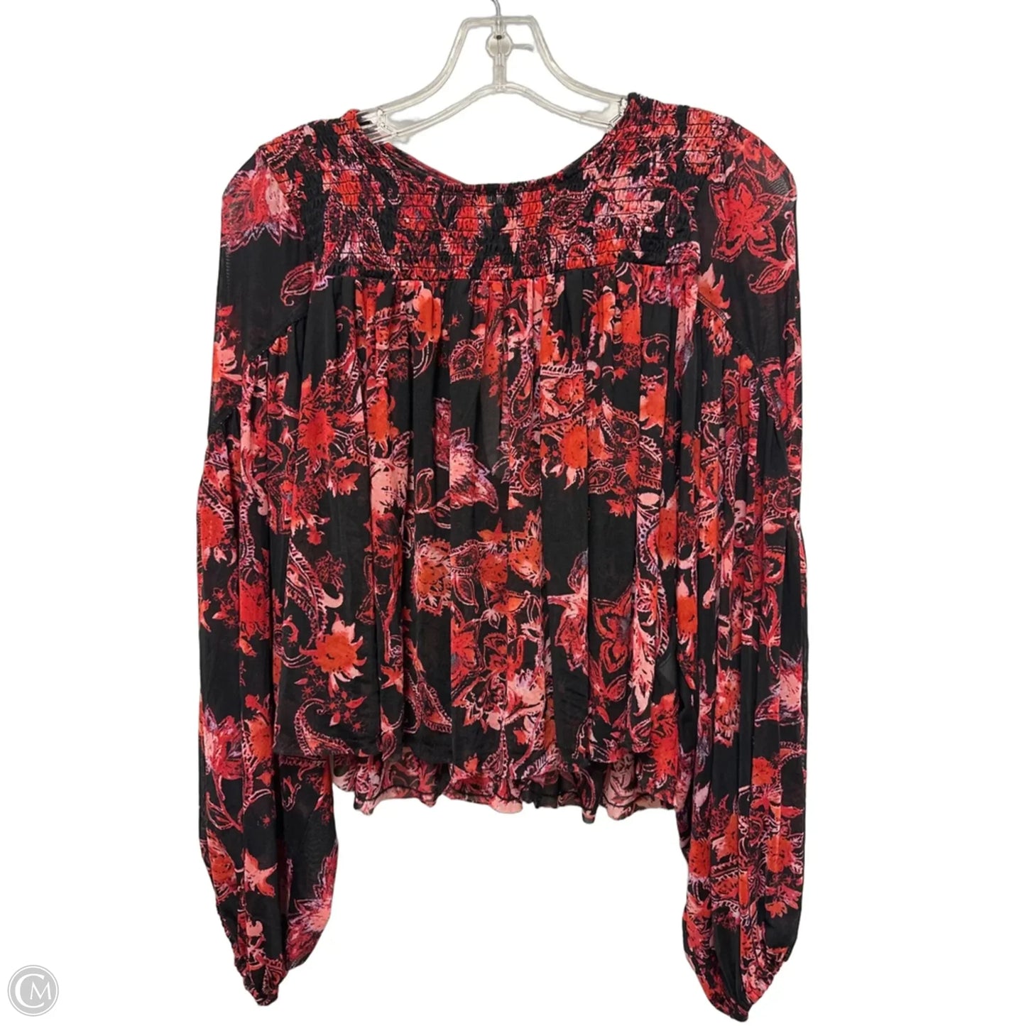 Top Long Sleeve By Free People In Red, Size: M