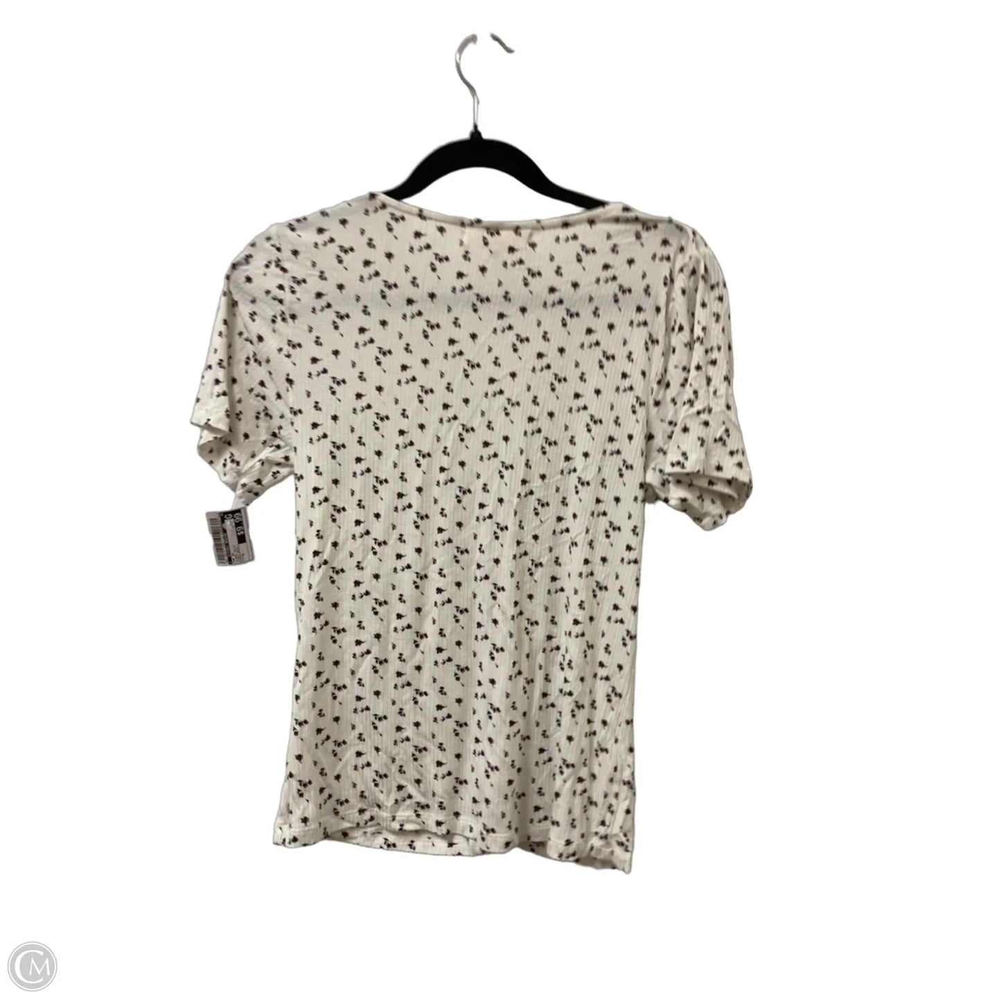 Top Short Sleeve By Clothes Mentor In Floral Print, Size: M
