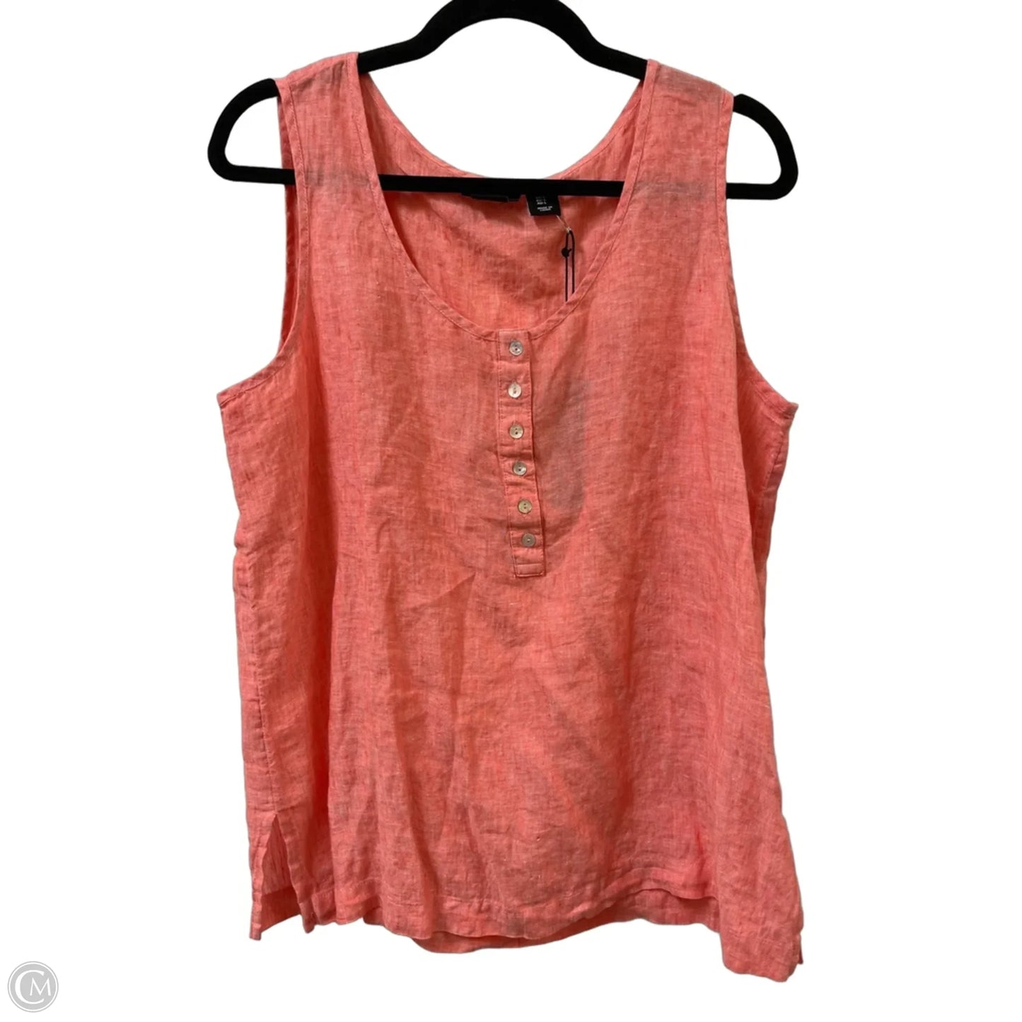 Top Sleeveless By Jones And Co In Coral, Size: L