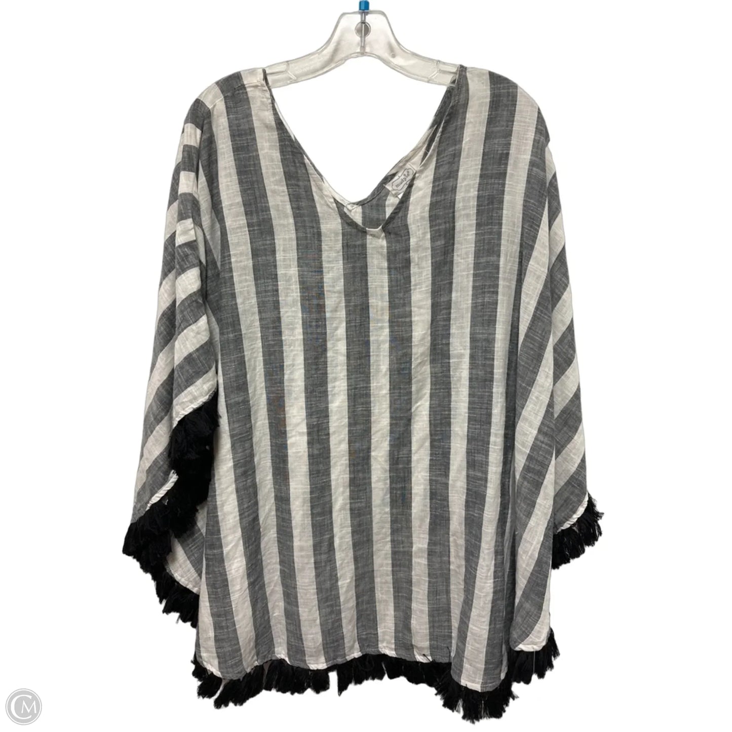 Shawl By Mudpie In Grey, Size: Osfm