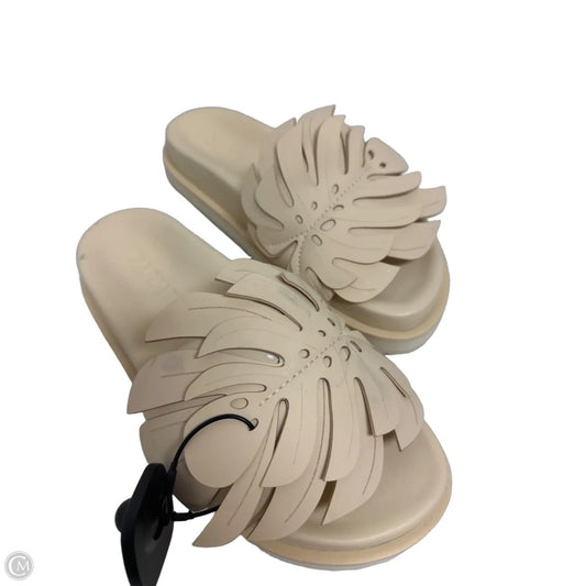 Sandals Flats By Farm Rio In Cream, Size: 7.5