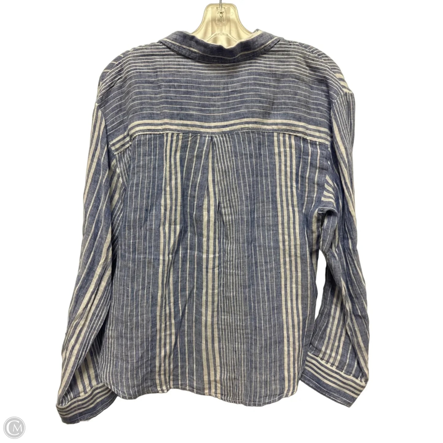 Blouse Long Sleeve By Maeve In Blue, Size: Xs