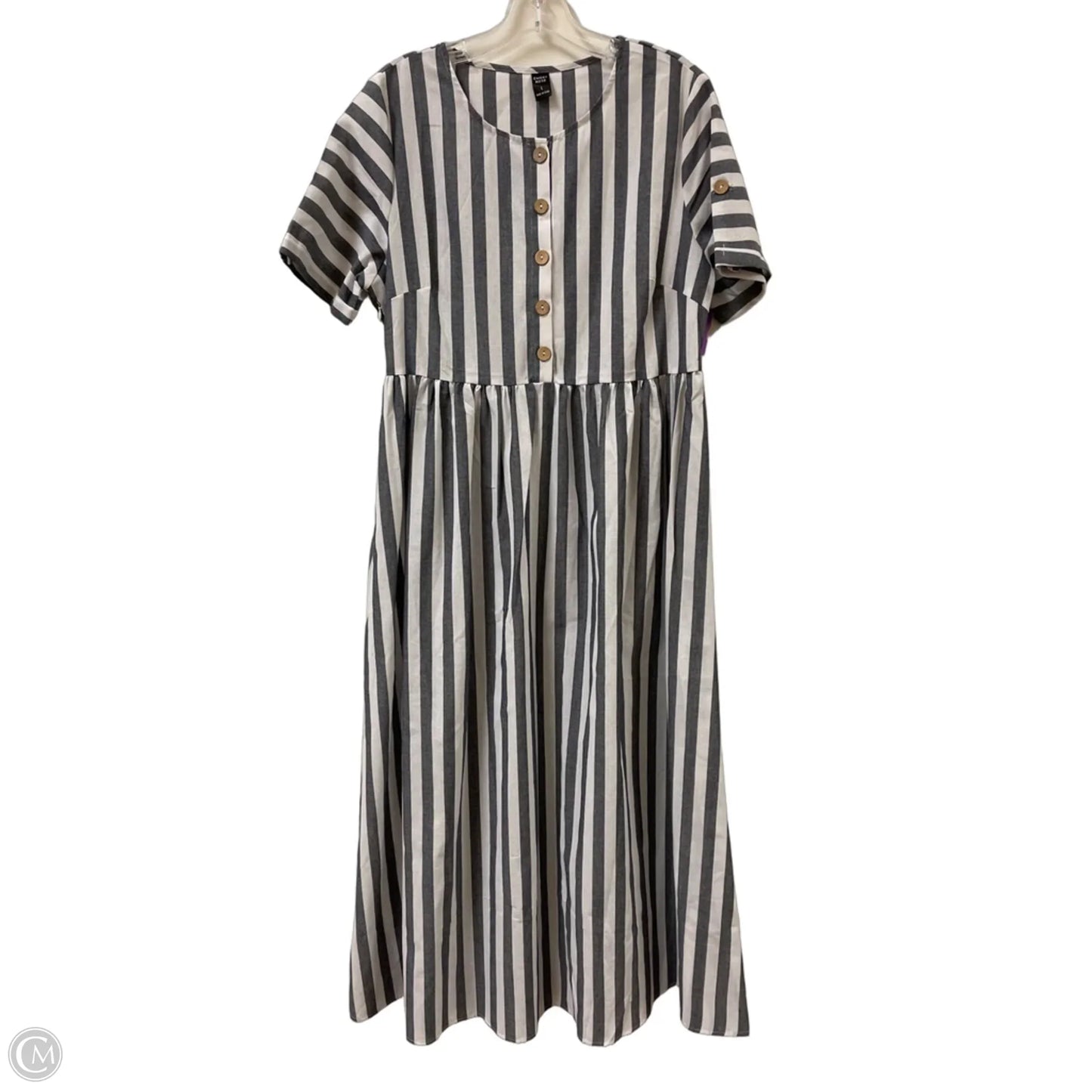 Dress Casual Maxi By Emery Rose In Grey, Size: L