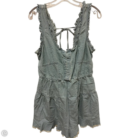 Romper By Ee Some In Blue Denim, Size: L