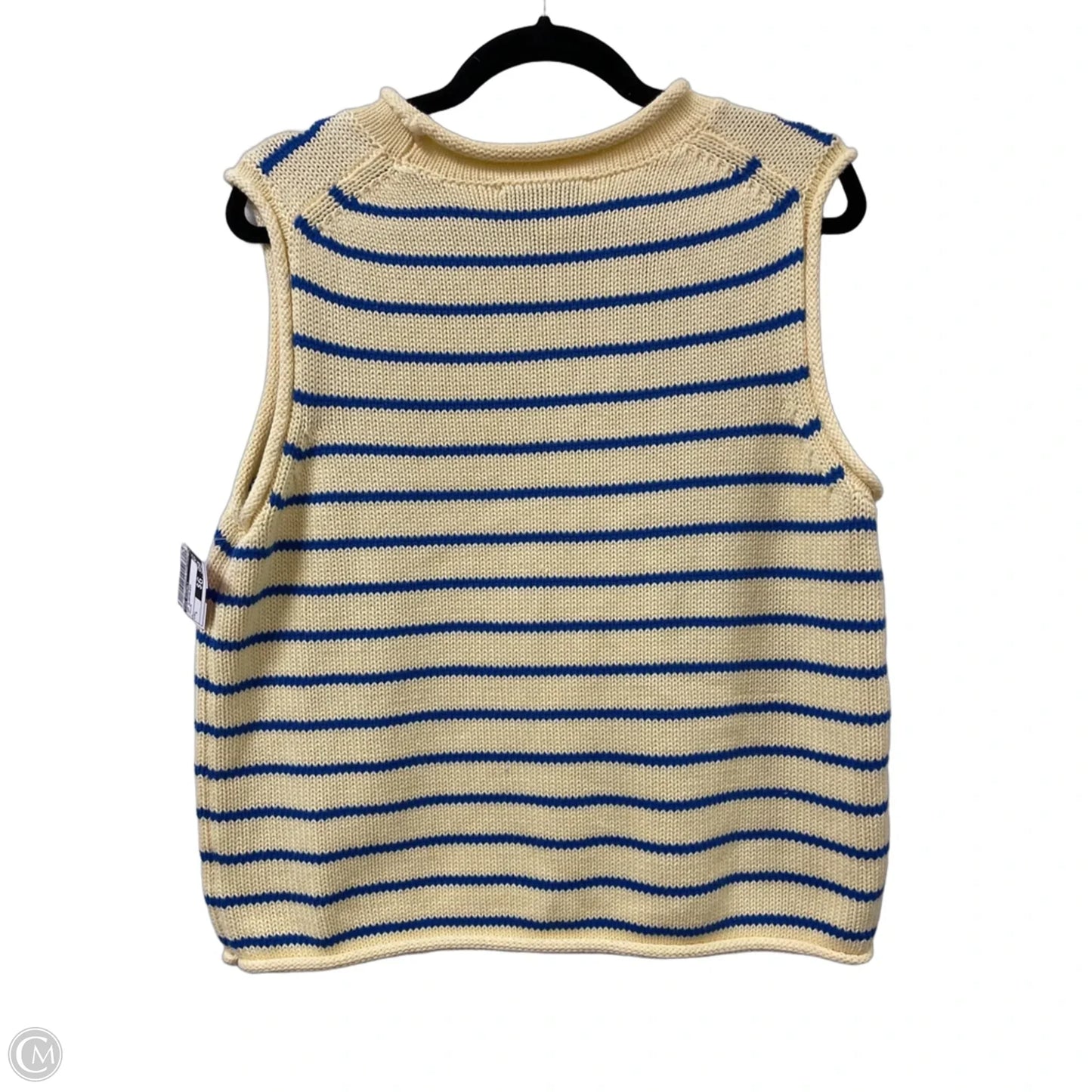 Top Sleeveless By Free Assembly In Yellow, Size: L