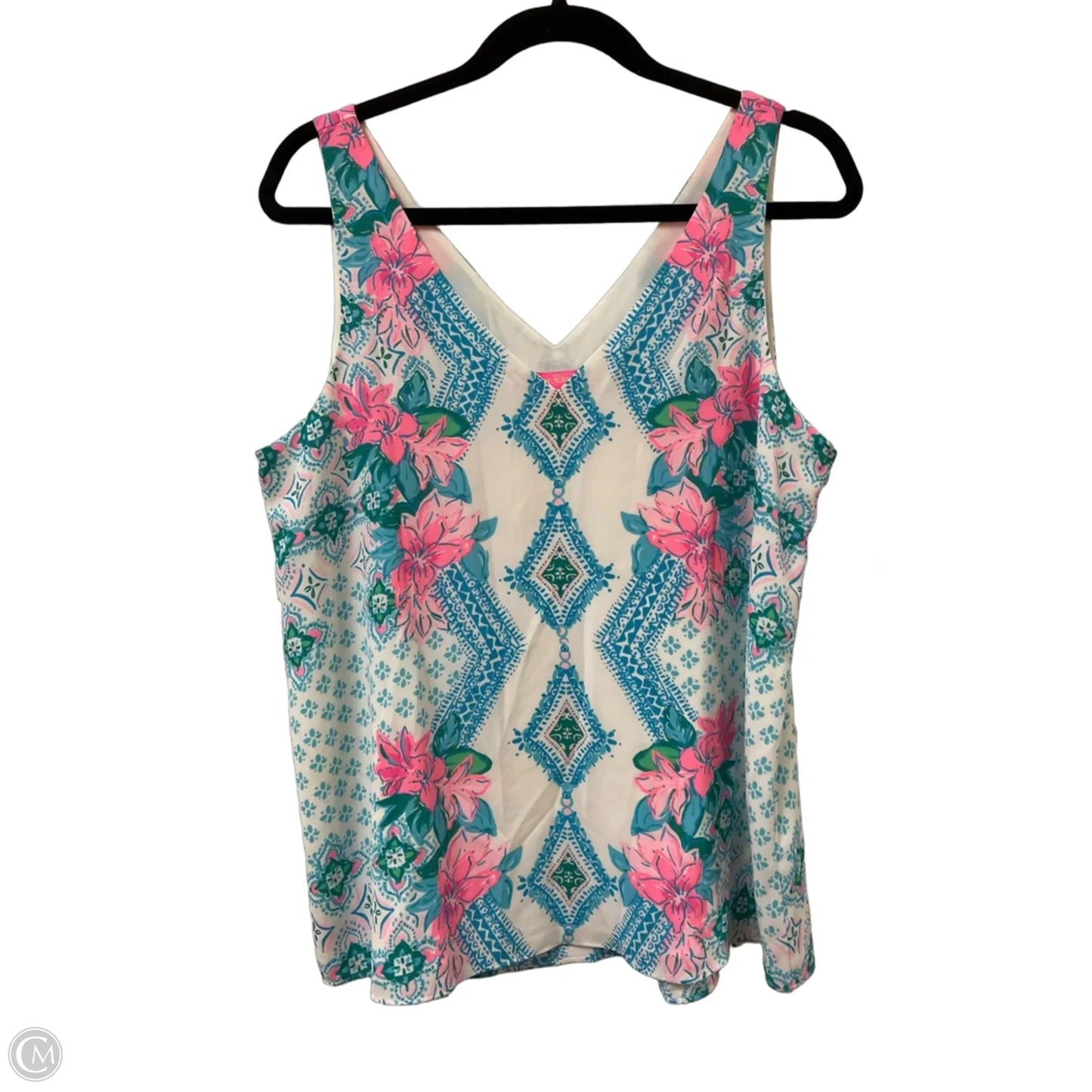Top Sleeveless Designer By Lilly Pulitzer In Blue, Size: M