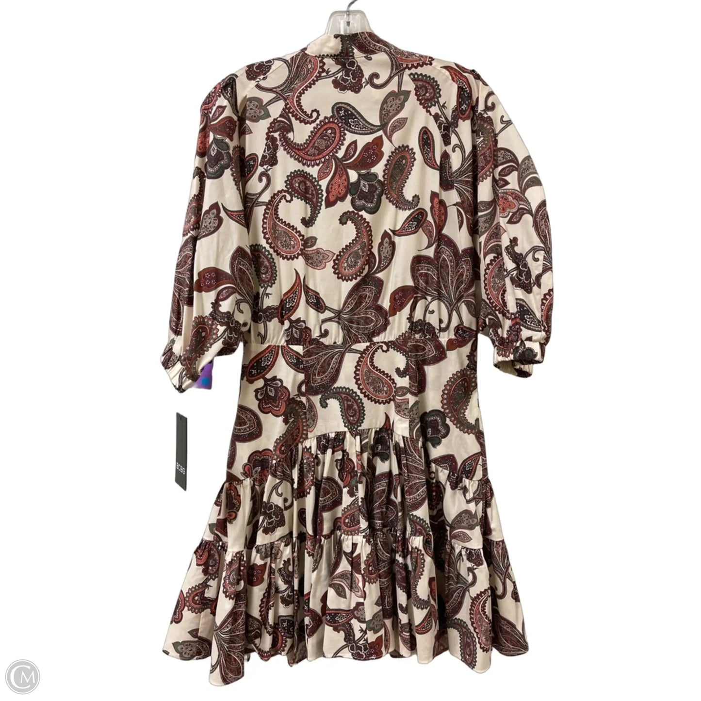 Dress Casual Midi By Bcbg In Paisley Print, Size: M