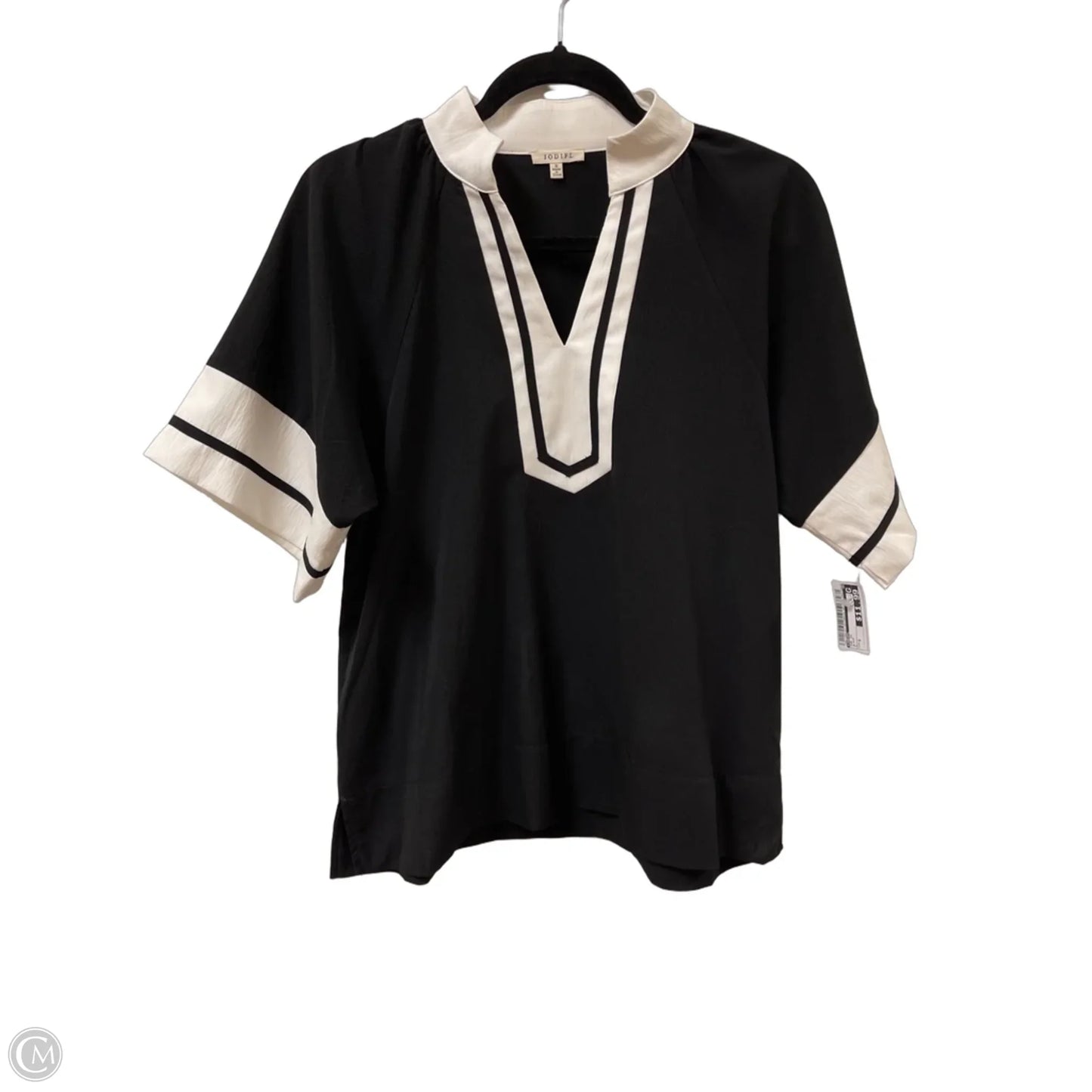 Top Short Sleeve By Jodifl In Black, Size: S