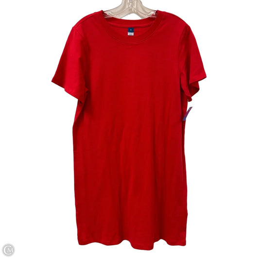 Dress Casual Midi By Old Navy In Red, Size: M