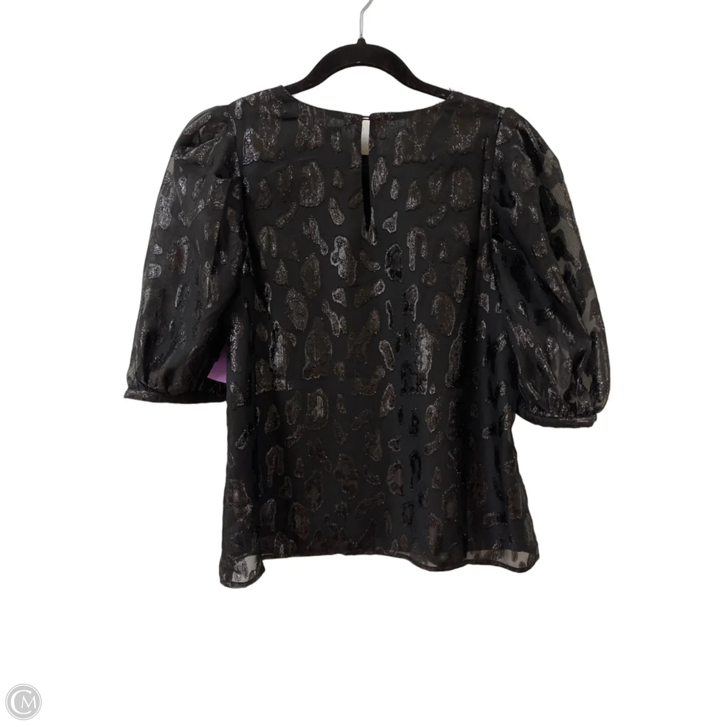 Top Short Sleeve By Clothes Mentor In Black, Size: M