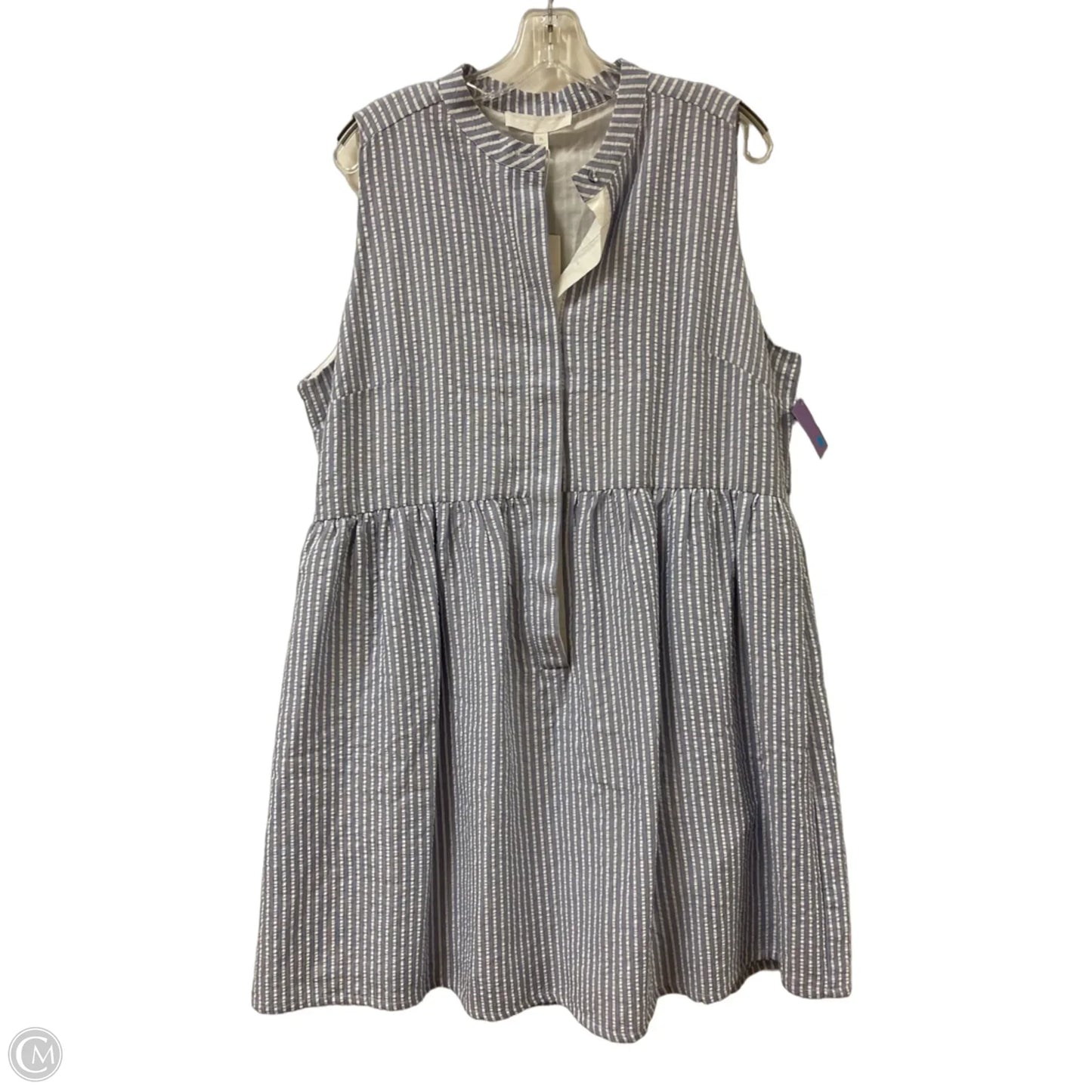 Dress Casual Midi By Adyson Parker In Blue, Size: Xl