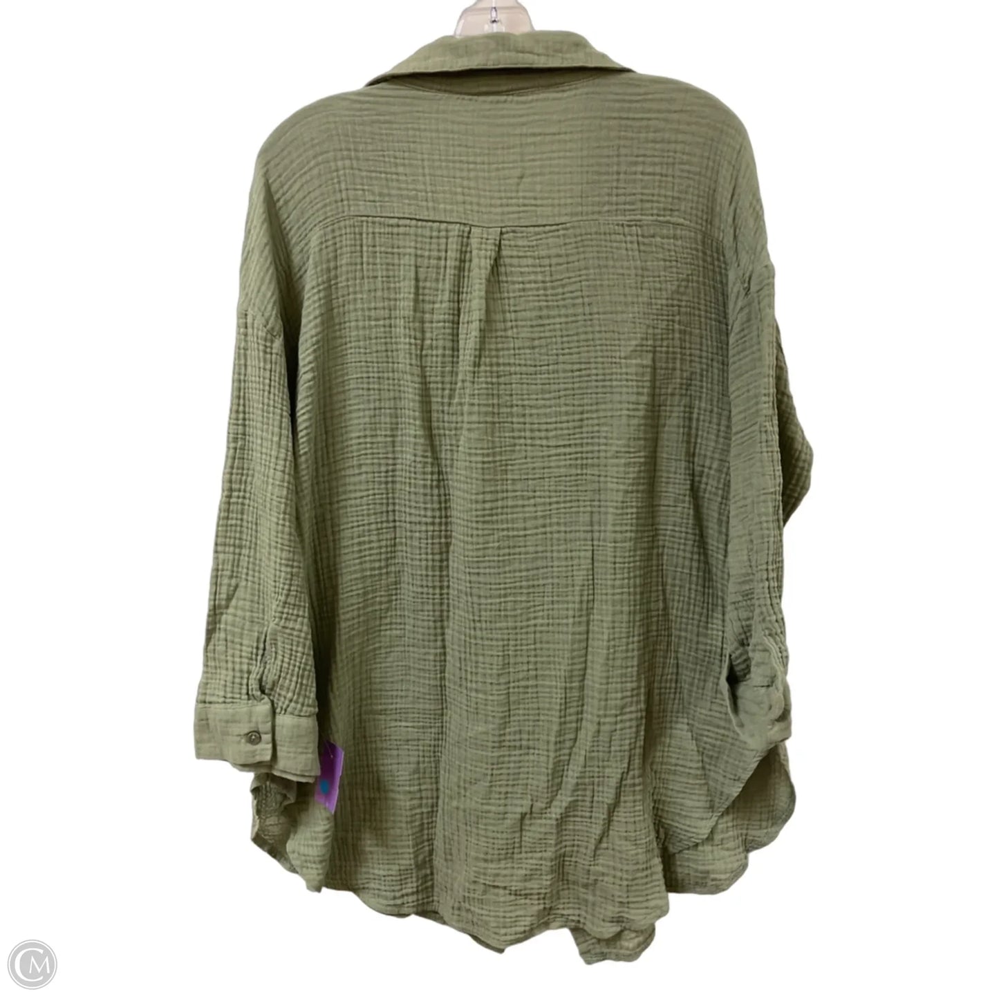 Tunic Long Sleeve By Kona Sol In Green, Size: L