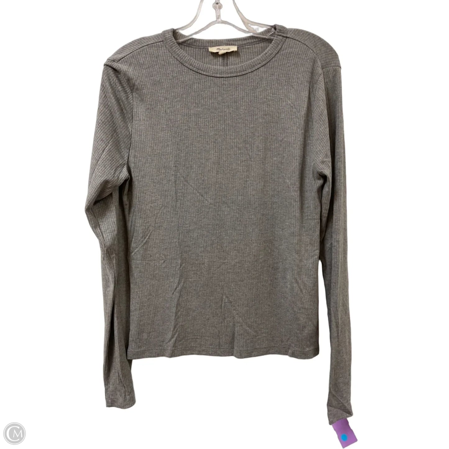 Top Long Sleeve By Madewell In Grey, Size: Xl
