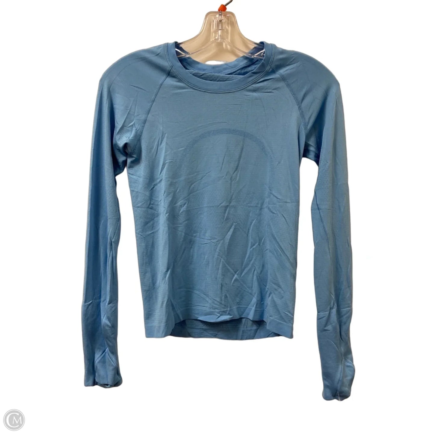 Athletic Top Long Sleeve Crewneck By Lululemon In Blue, Size: S