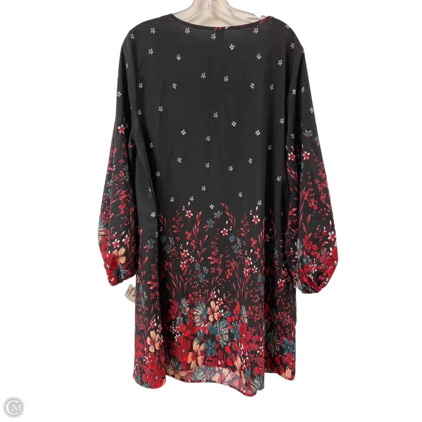 Dress Casual Midi By Emery Rose In Floral Print, Size: 1x