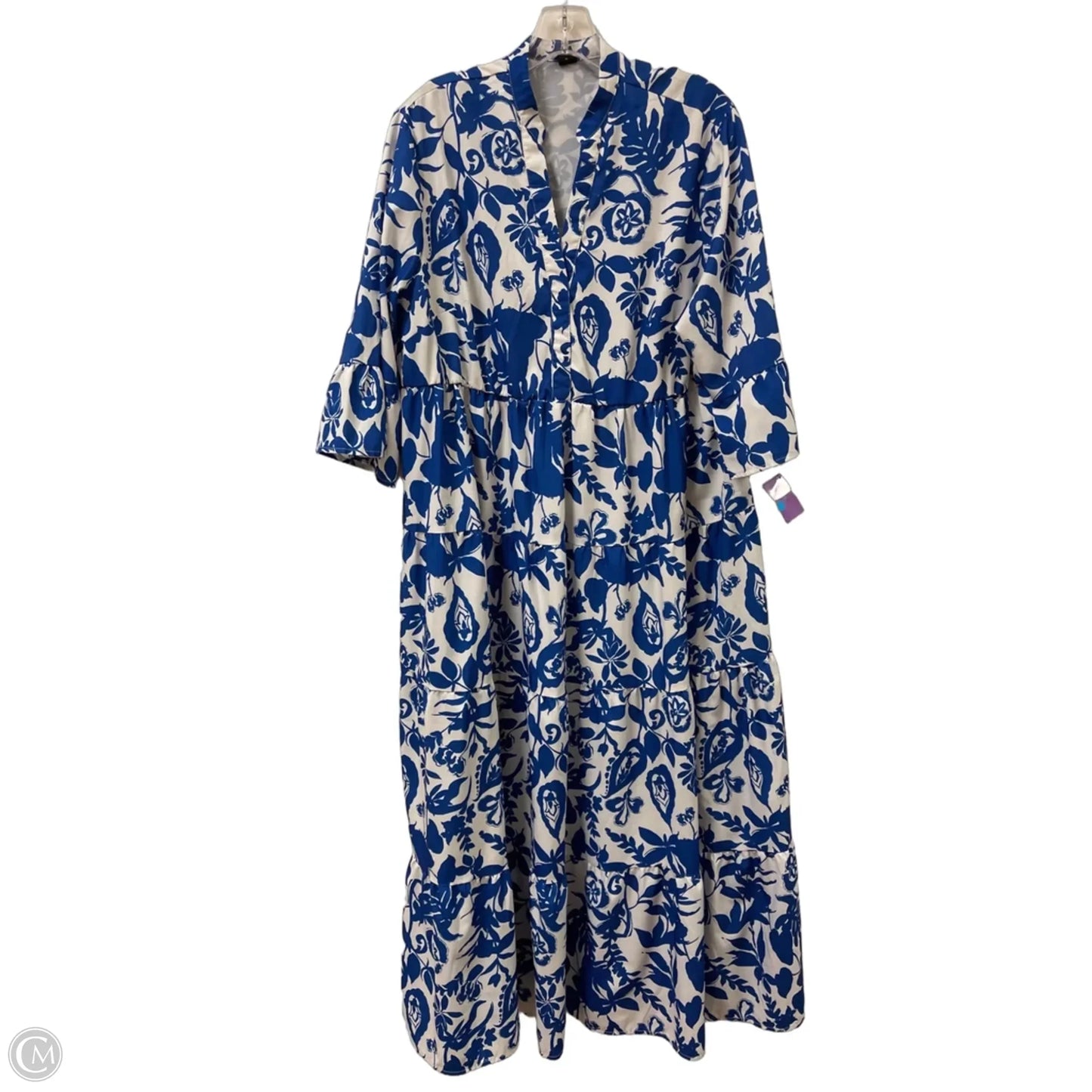 Dress Casual Maxi By Shein In Blue, Size: 1x