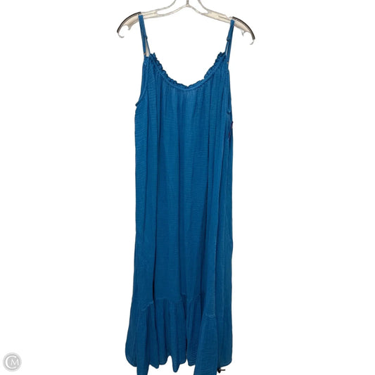 Dress Casual Maxi By Anthropologie In Blue, Size: Xl
