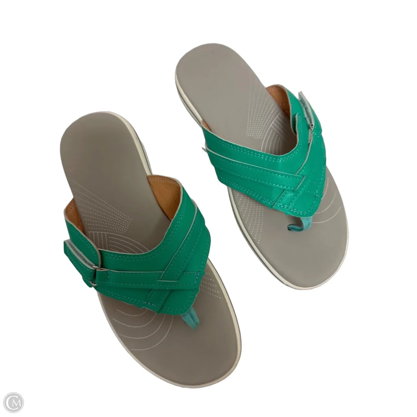Sandals Flip Flops By Clothes Mentor In Green, Size: 8