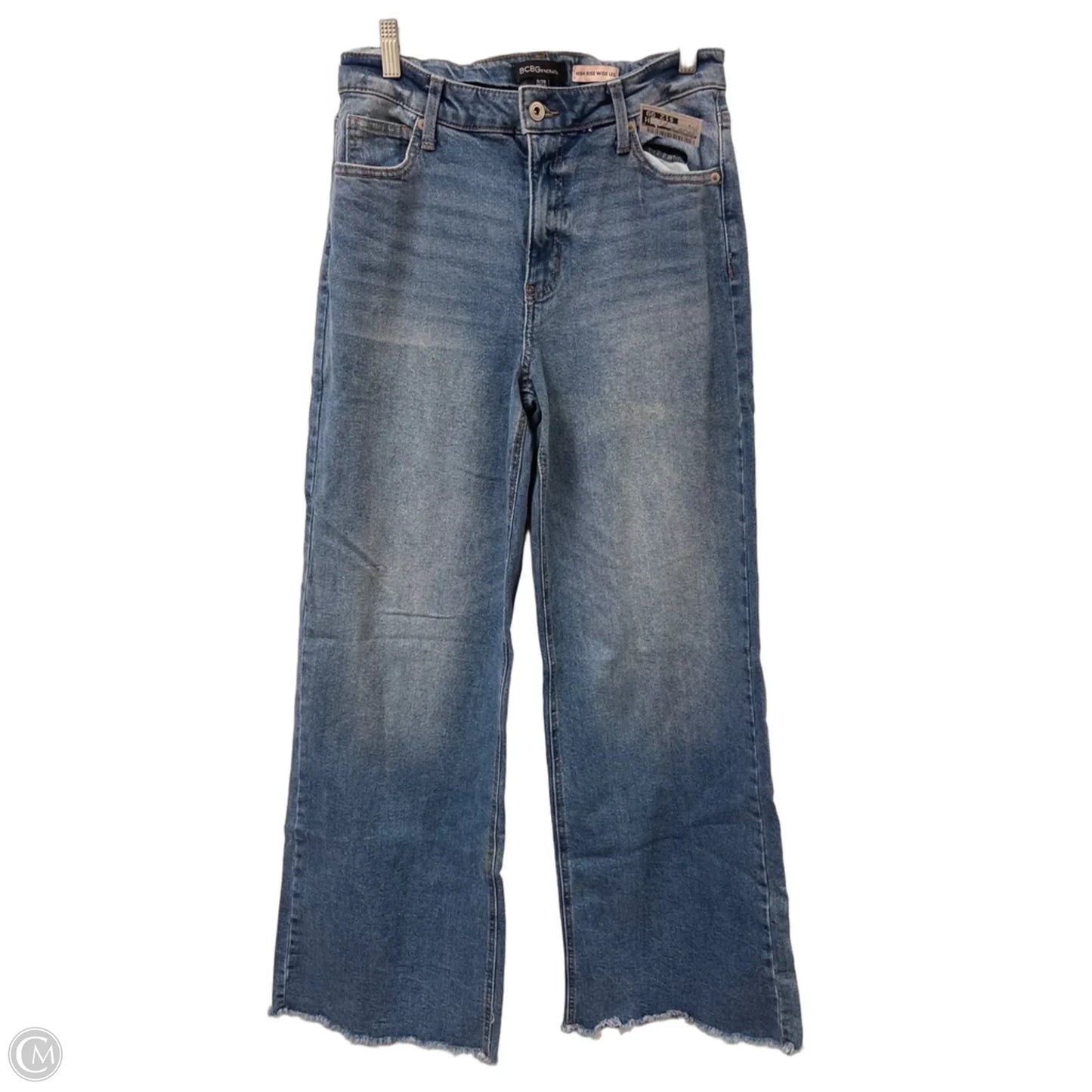 Jeans Wide Leg By Bcbgeneration In Blue Denim, Size: 8