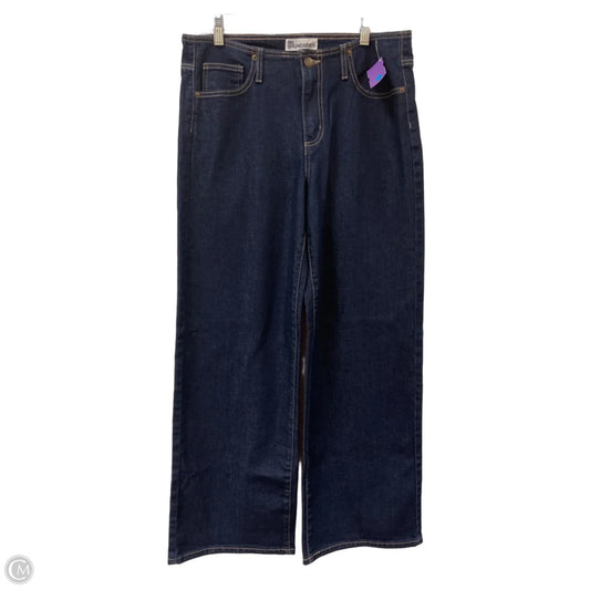 Jeans Wide Leg By No Boundaries In Blue Denim, Size: 10